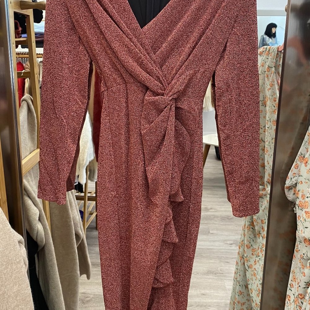 Knitted fabric dress